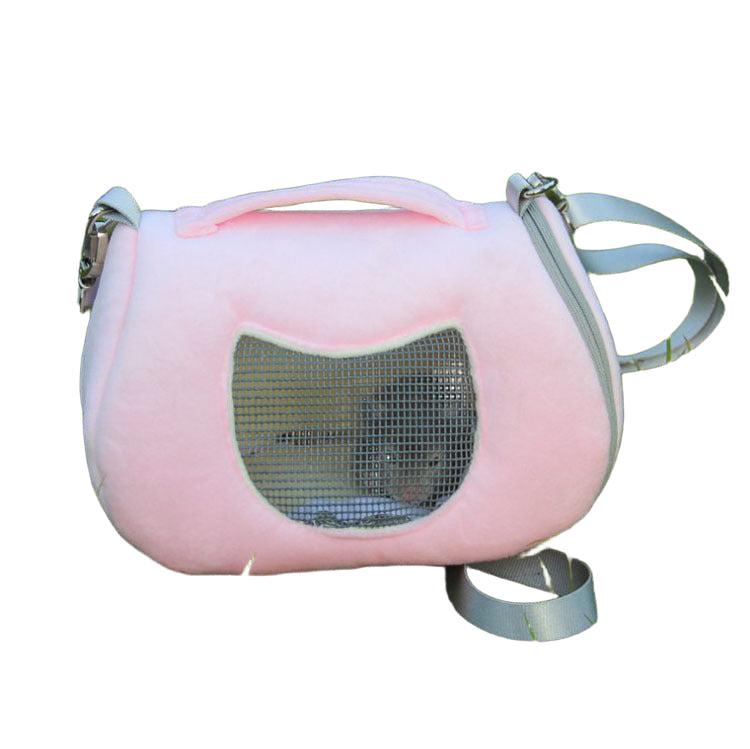Portable Hamster Cage Backpack with Zipper Pocket