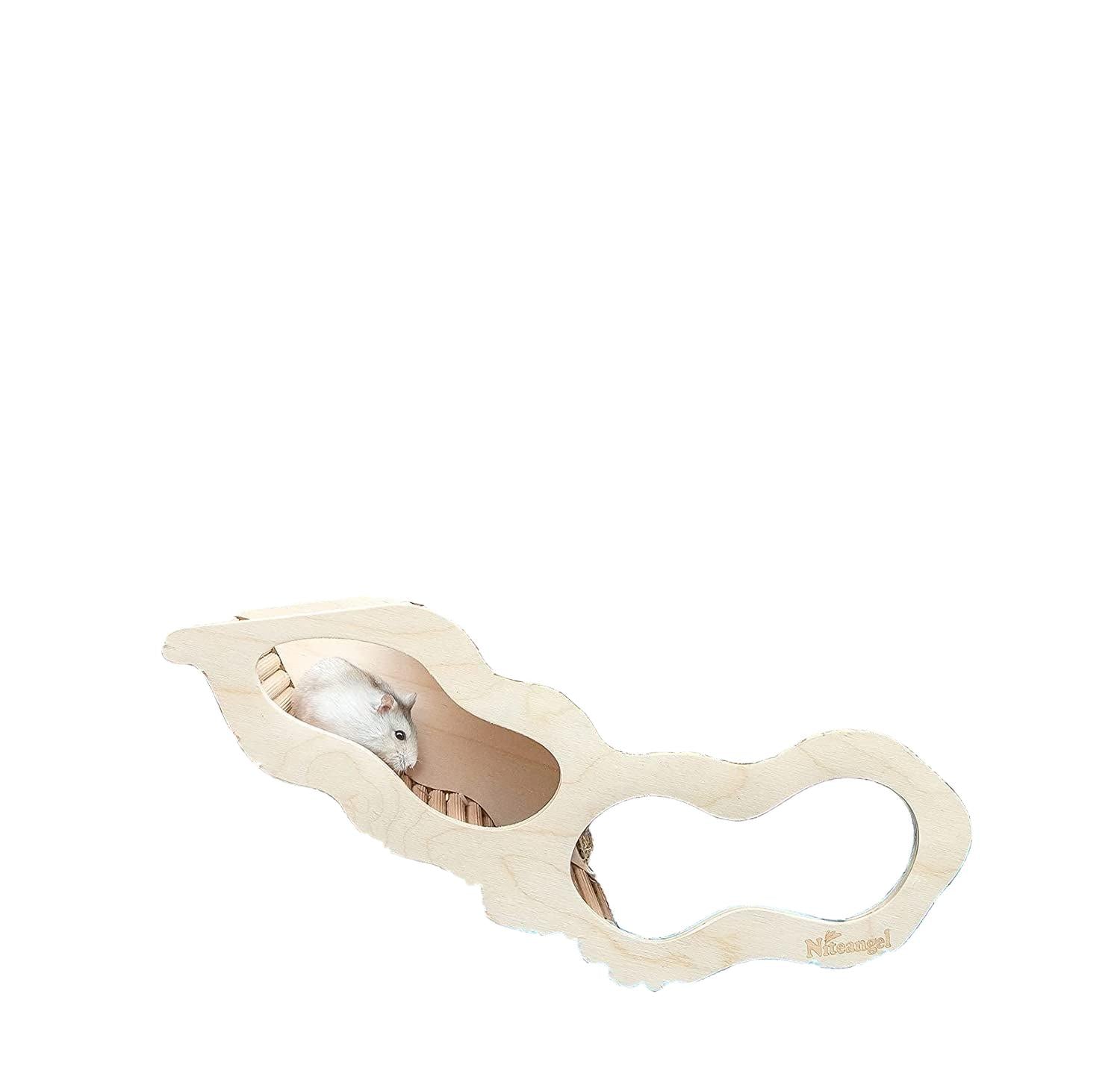 Wags & Whiskers Wooden Hamster House with Climbing Ladder