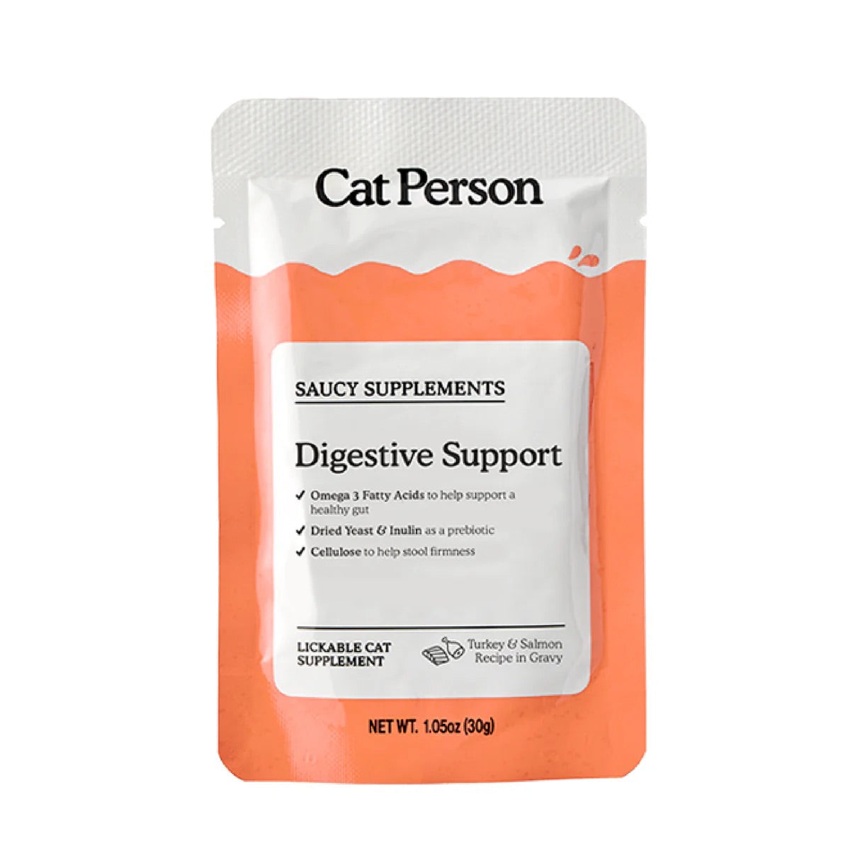 Cat Person Cat Supplement Digestion Turkey & Salmon 1.05oz Pouch