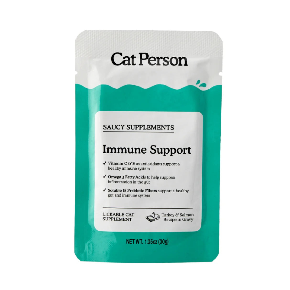 Cat Person Cat Supplement Immune Support Turkey & Salmon 1.05oz