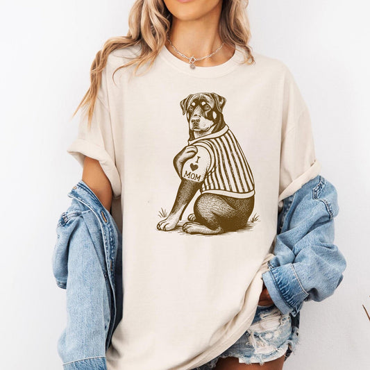 Rottweiler "I Love Mom" Tattoo Shirt