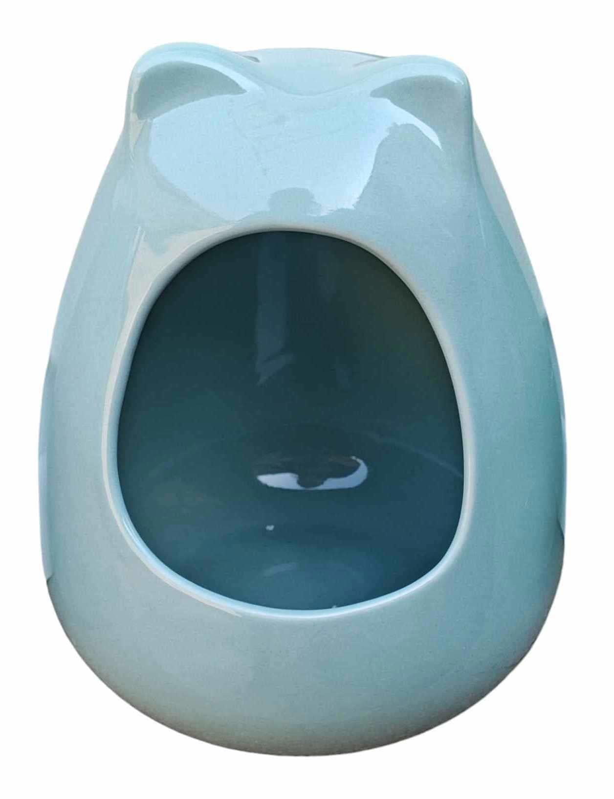 Ceramic Ferret Feeding House  Keep the mess contained ...