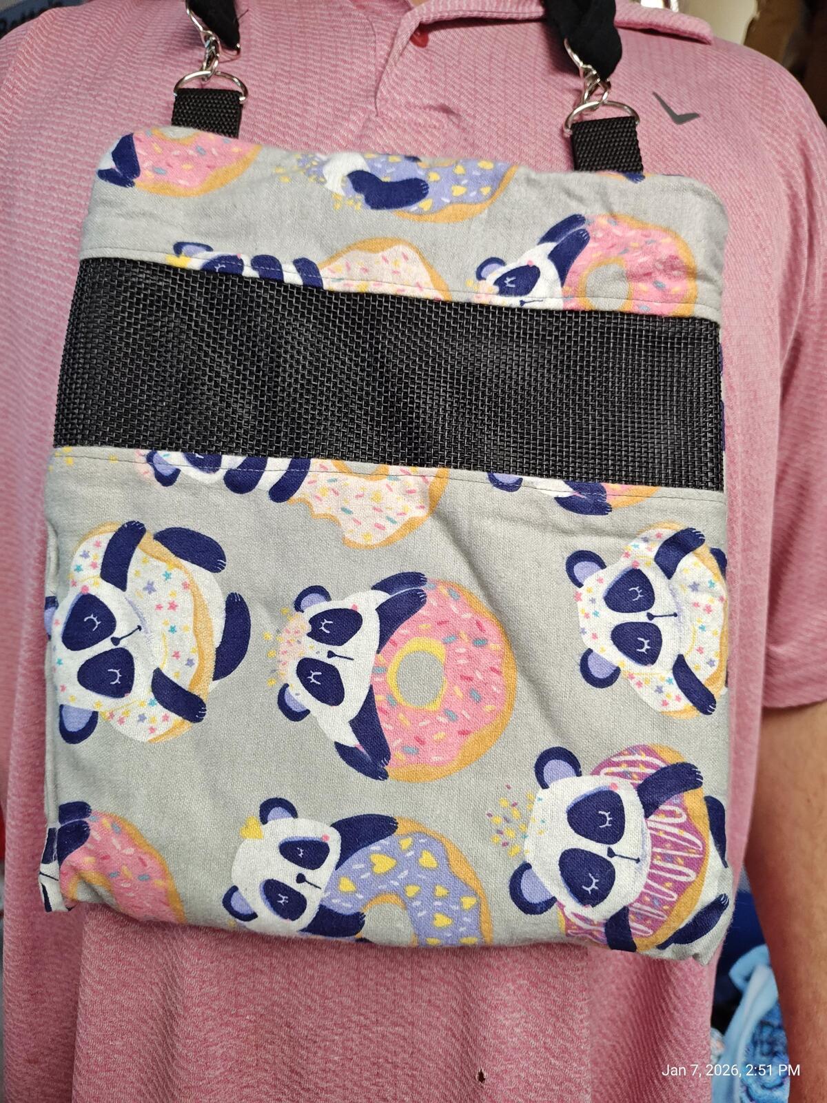 Bonding bags with Mesh, Zipper & Adjustable Strap Machine Washable