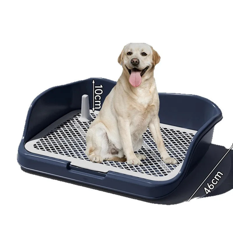 Pee Pad Holder Potty Pads Reusable Mesh Open Top Training Toilet Potty Tray Comfortable Toilet with Protection for Large Puppy