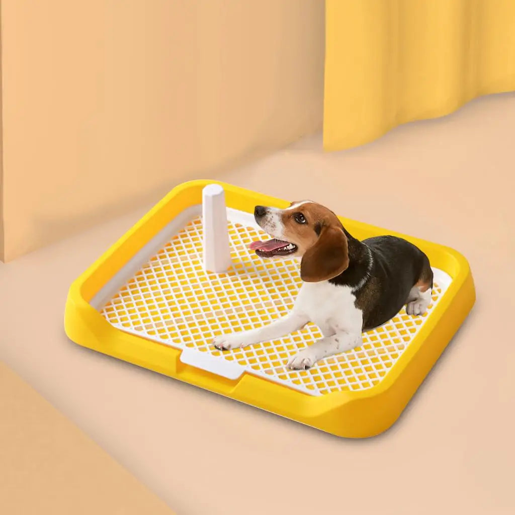 Pee Pad Holder Potty Pads Reusable Mesh Open Top Training Toilet Potty Tray Comfortable Toilet with Protection for Large Puppy