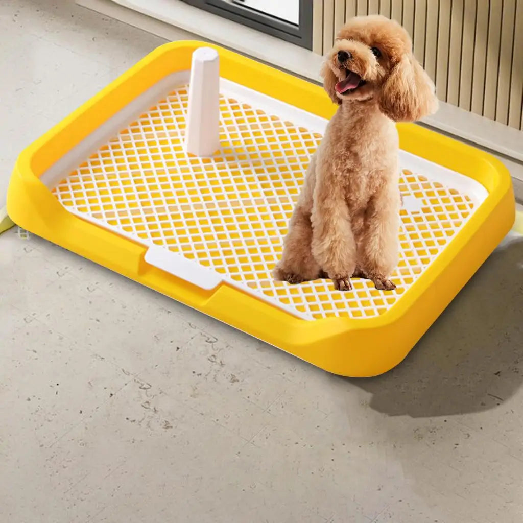 Pee Pad Holder Potty Pads Reusable Mesh Open Top Training Toilet Potty Tray Comfortable Toilet with Protection for Large Puppy