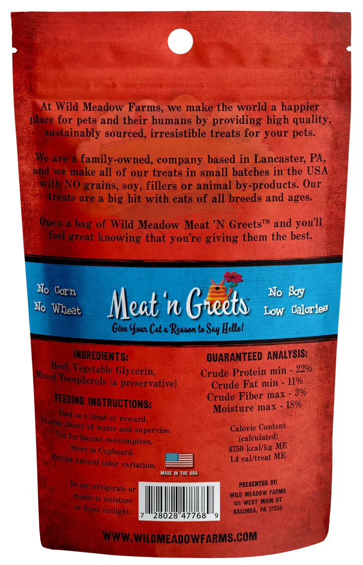 Wild Meadow Farms Meat 'N Greets Beef (2oz)