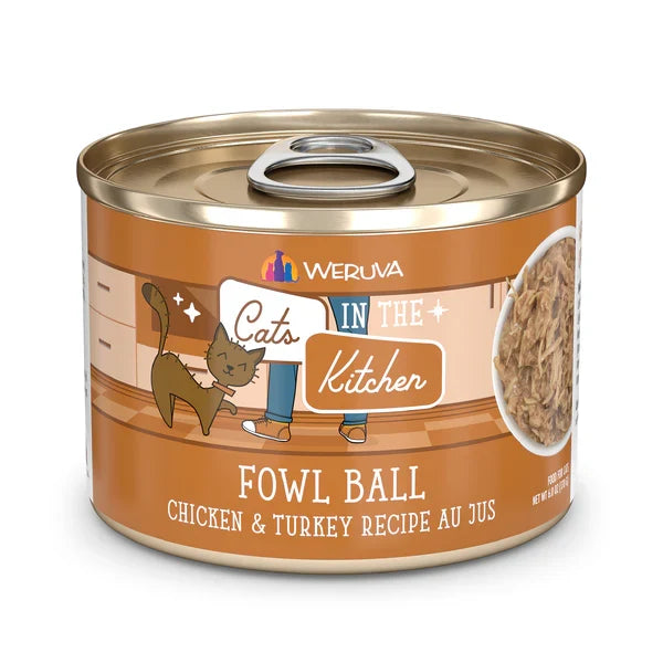 Cats in the Kitchen Fowl Ball Chicken and Turkey Recipe Au Jus