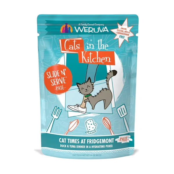 Cats in the Kitchen Paté Cat Times at Fridgemont Duck & Tuna Dinner in a Hydrating Purée (3oz)