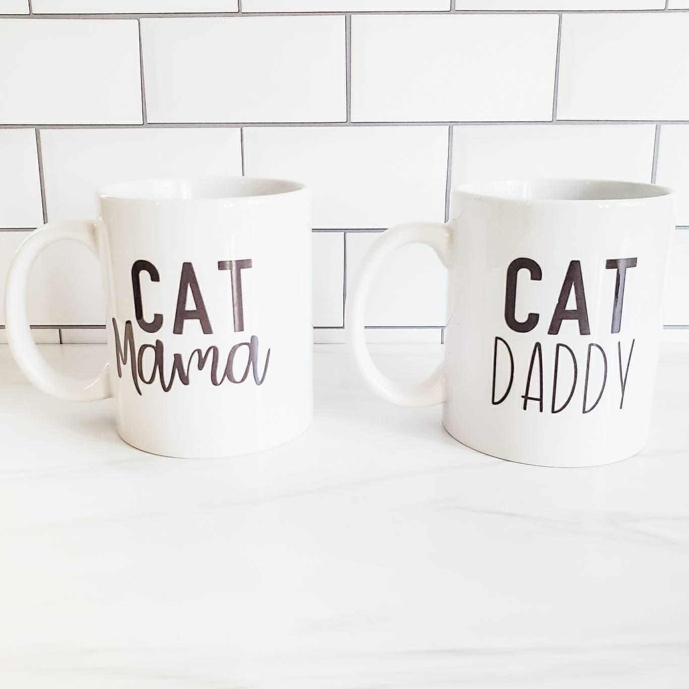 Cat Daddy and Cat Mama Coffee and Tea Mug