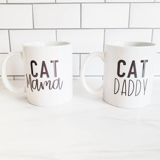 Cat Daddy and Cat Mama Coffee and Tea Mug