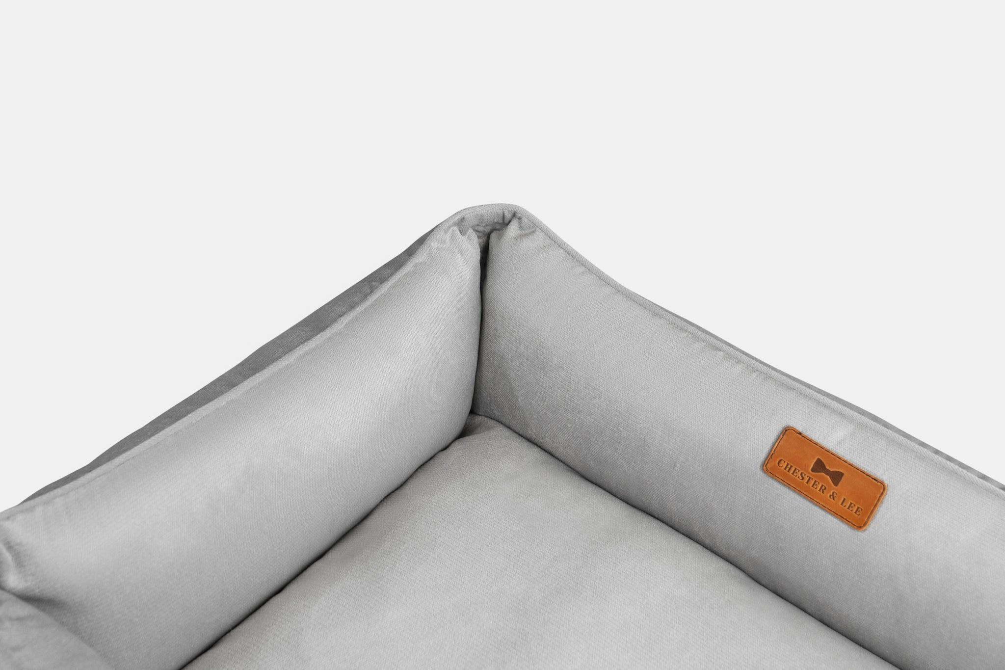 Chester & Lee | Classic Velvet Sleeper Dog Bed Gray