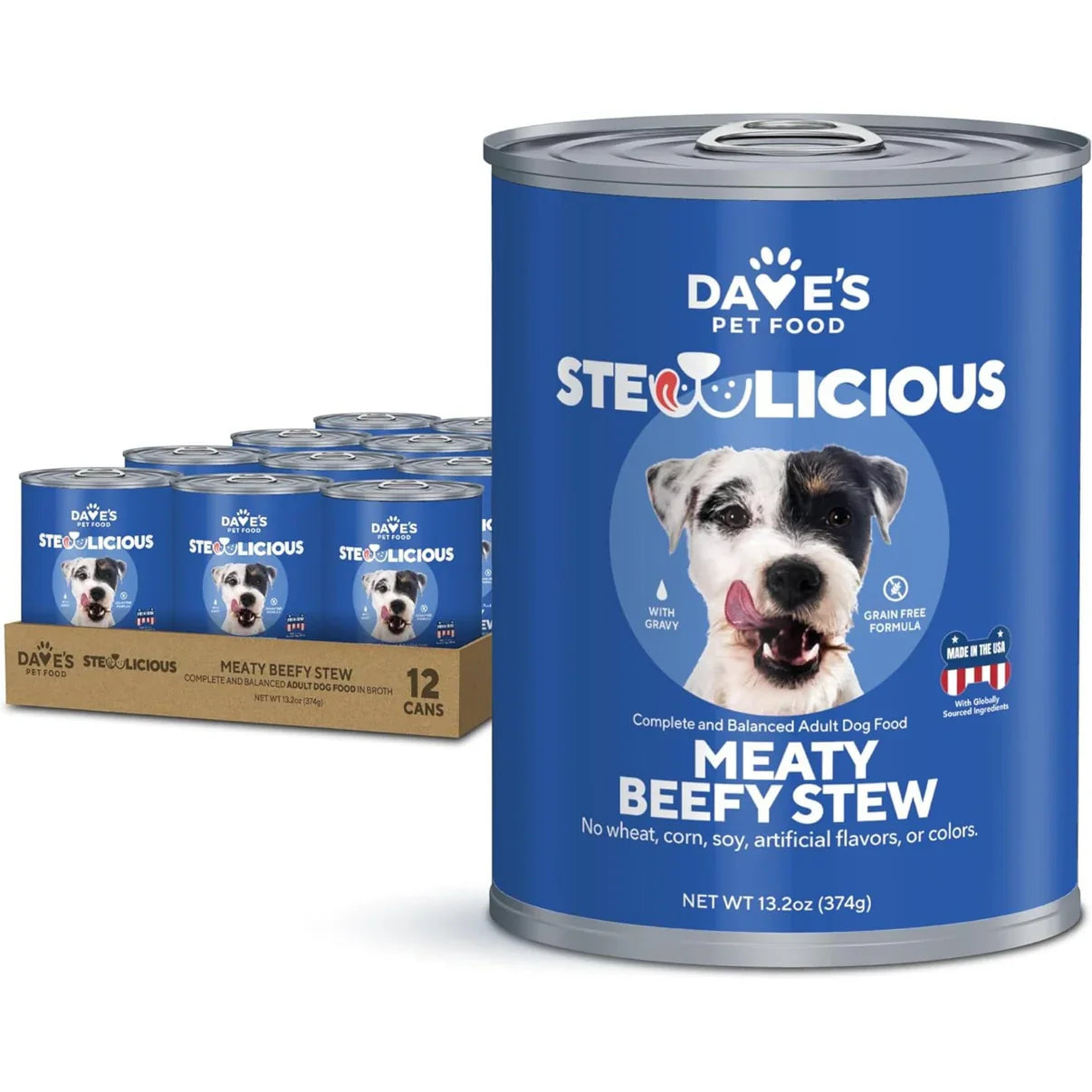 Dave's Stewlicious Meaty Beefy Stew For Dogs (13.2oz)
