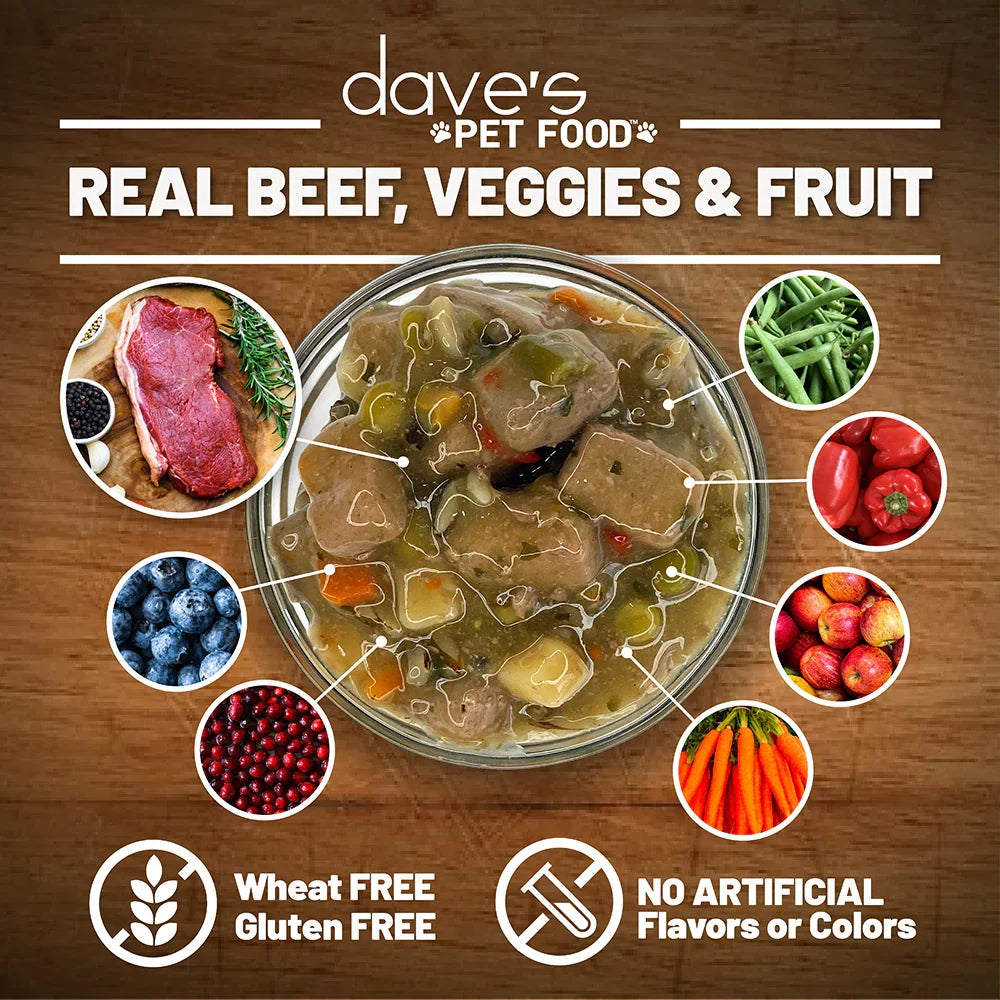 Dave's Stewlicious Meaty Beefy Stew For Dogs (13.2oz)