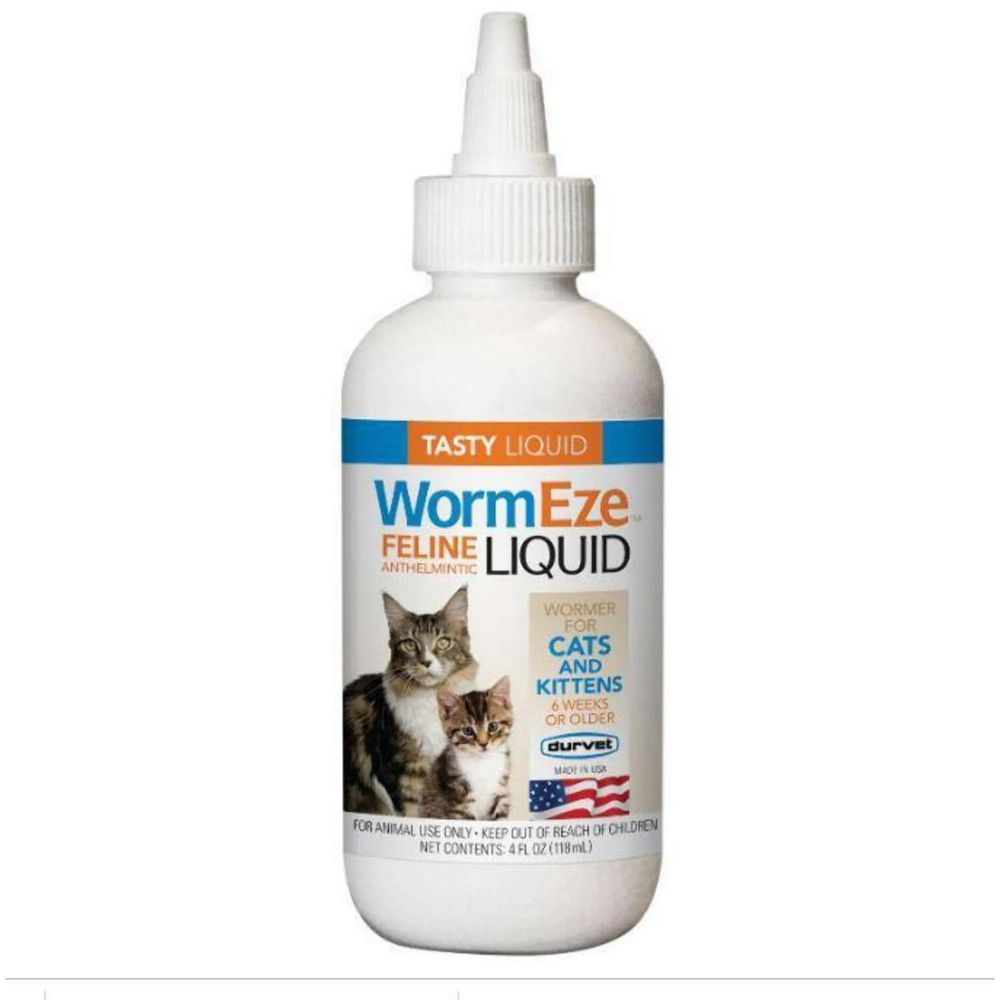 Durvet Wormeze Liquid Wormer For Cats & Kittens (4oz)