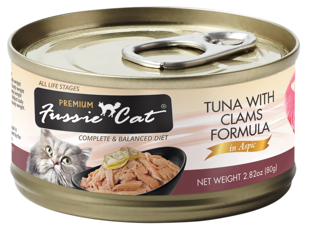Fussie Cat Premium- Tuna With Clams Formula In Aspic (2.82oz)
