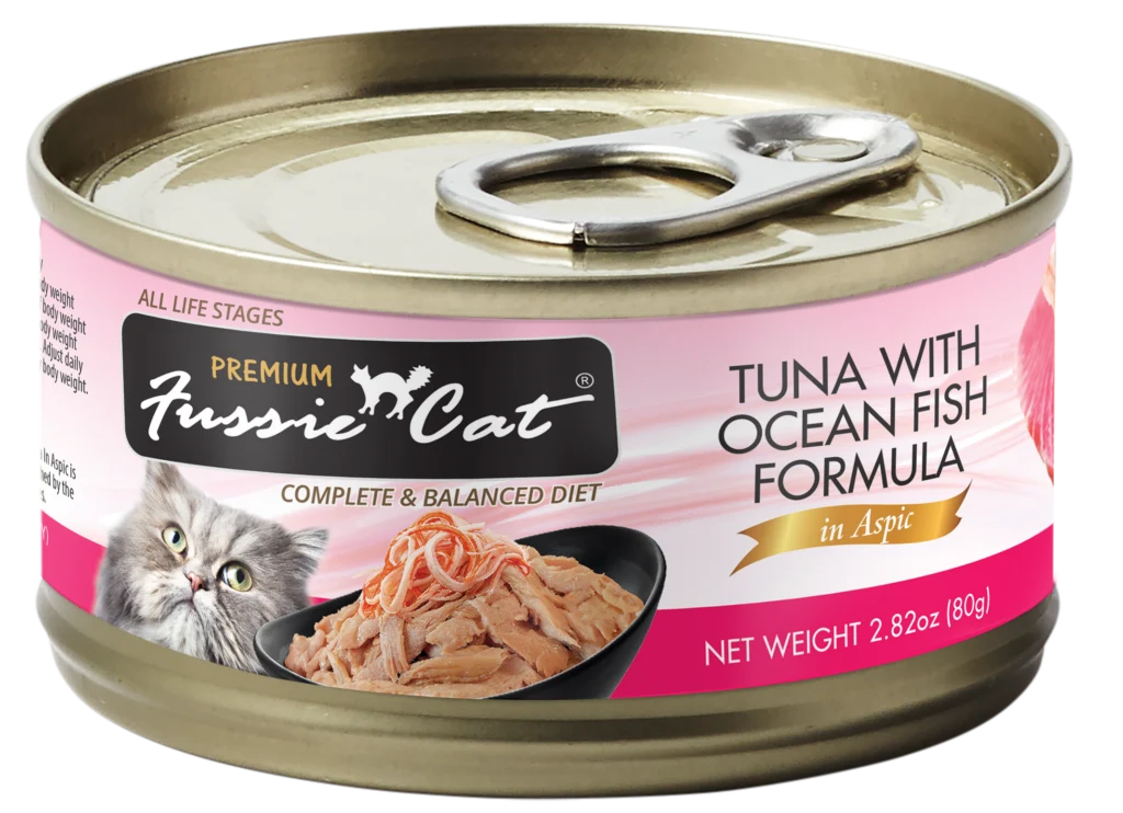 Fussie Cat Premium- Tuna With Ocean Fish Formula In Aspic (2.82oz)