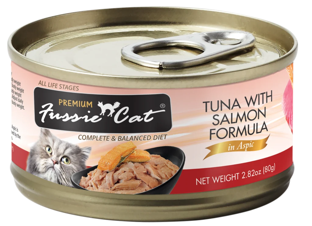 Fussie Cat Premium- Tuna With Salmon Formula In Aspic (2.82oz)