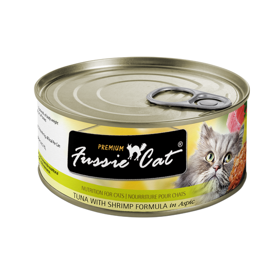 Fussie Cat Tuna with Shrimp in Aspic Cat Food 2.82oz