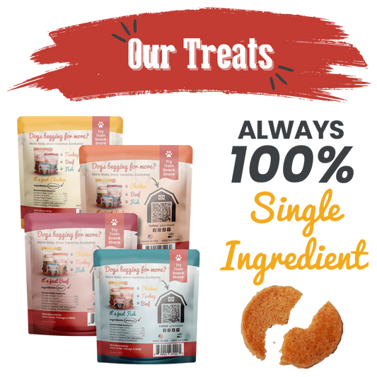 Farm to Pet Snack Pack Dog Treat Sampler - 4 Pack Single Ingredient