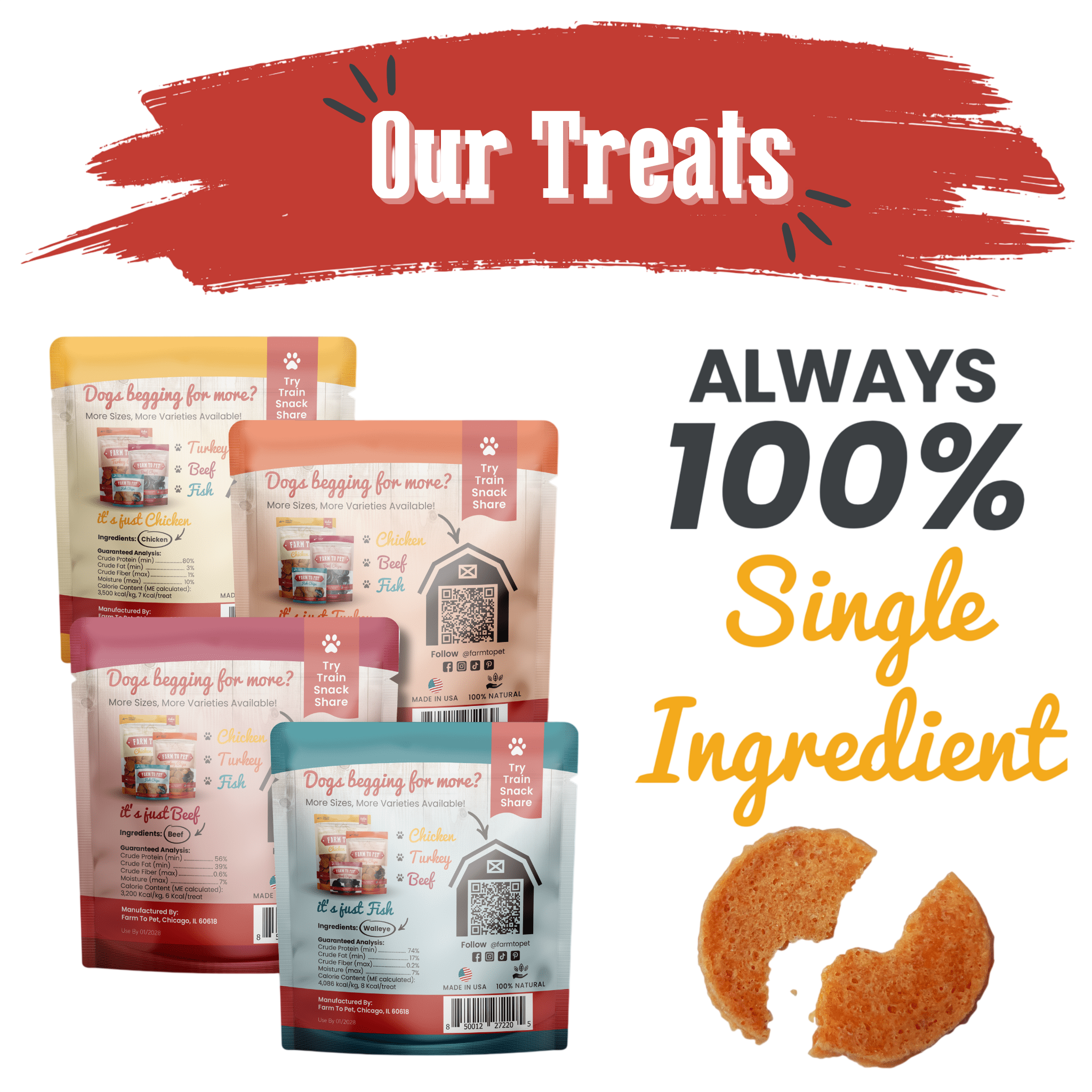 Snack Pack Dog Treat Sampler