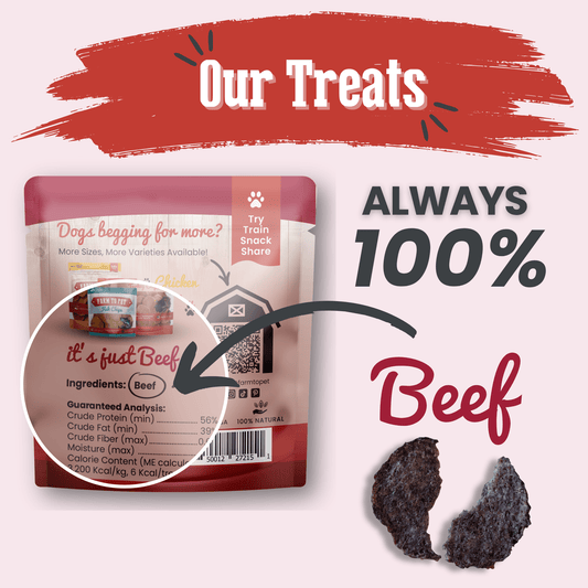 Farm to Pet Beef Chips Snack Pack Bundles - All-Natural Dog Treats
