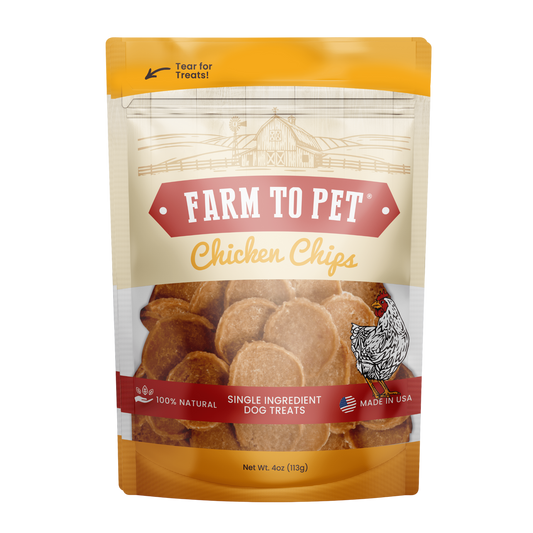 Farm to Pet Chicken Chips Single-Ingredient Dog Treats