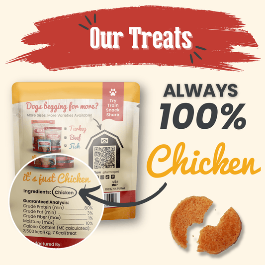 Farm to Pet Chicken Chips Dog Training Treats Snack Pack Bundle