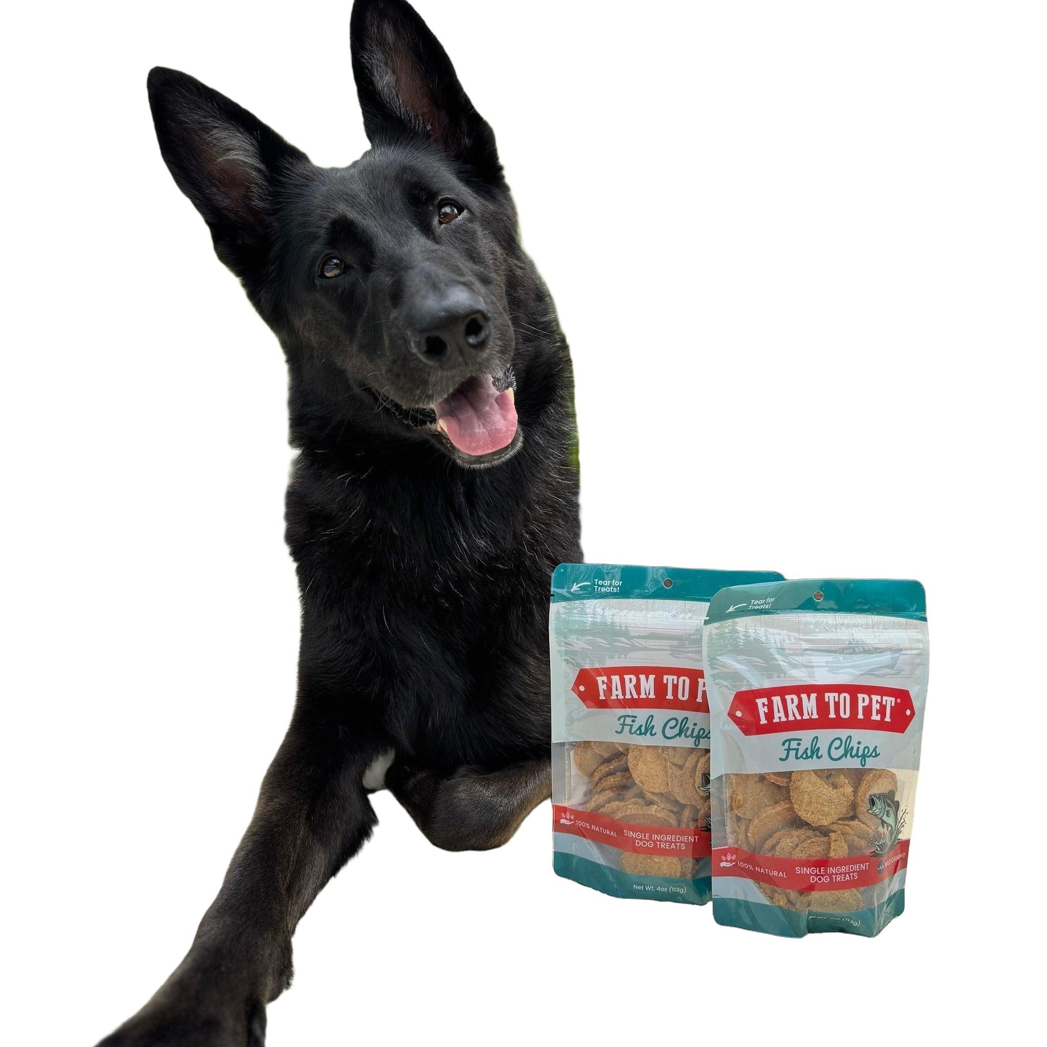 Farm to Pet Fish Chips - Wild-Caught Walleye Dog Treats