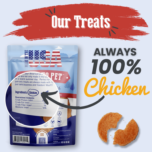 Farm to Pet Americana Chicken Chips Dog Treats - Made in USA