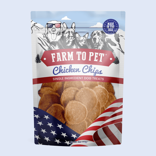 Farm to Pet Americana Chicken Chips Dog Treats - Made in USA