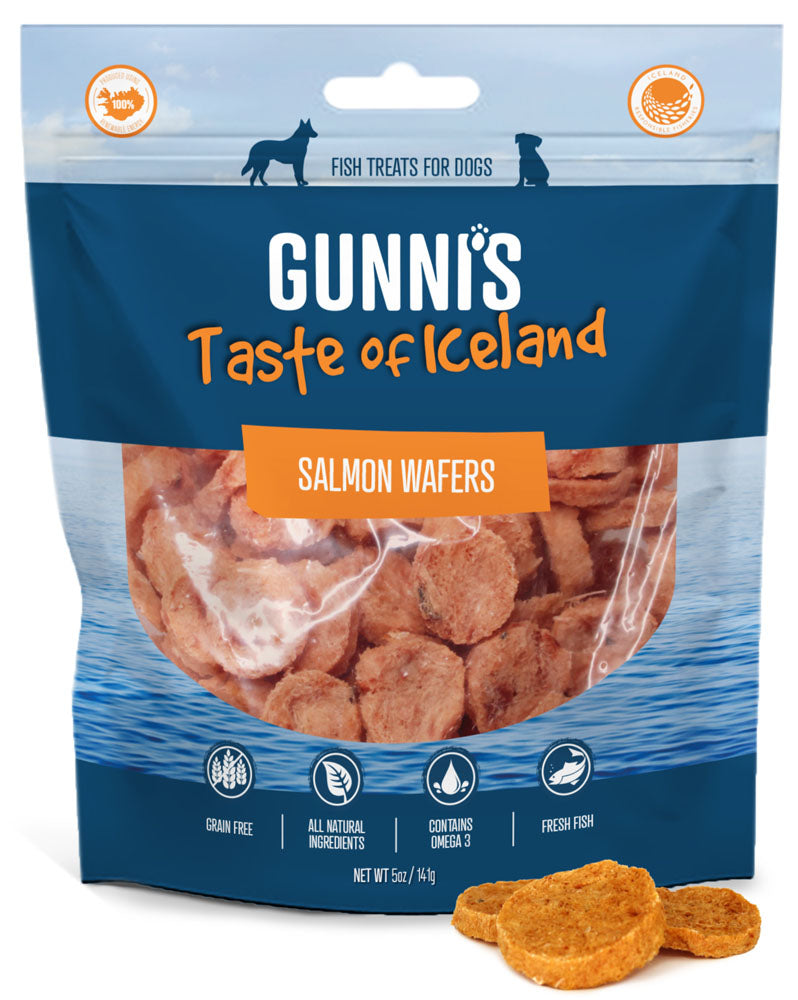 Gunni's Salmon Wafers Dog Treats (5oz)
