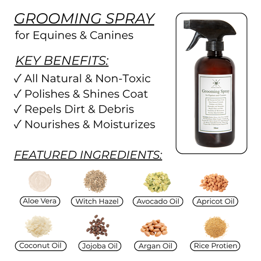 The Hoof & Paw Co. Grooming Spray for Dogs & Horses - Vanilla Coconut