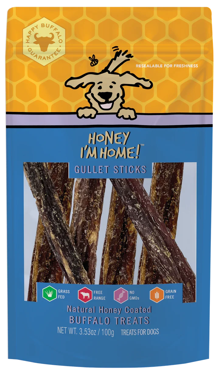 Honey Dog Buffalo Gullet Sticks (3.53oz)