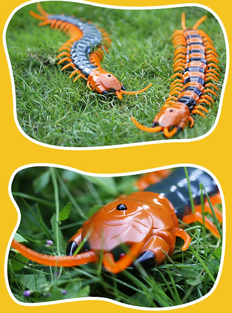 Funny Electronic Pet Remote Control Simulation Giant IR RC Scolopendra Centipede April Fools' Day Tricky Prank Insect Toy Gift