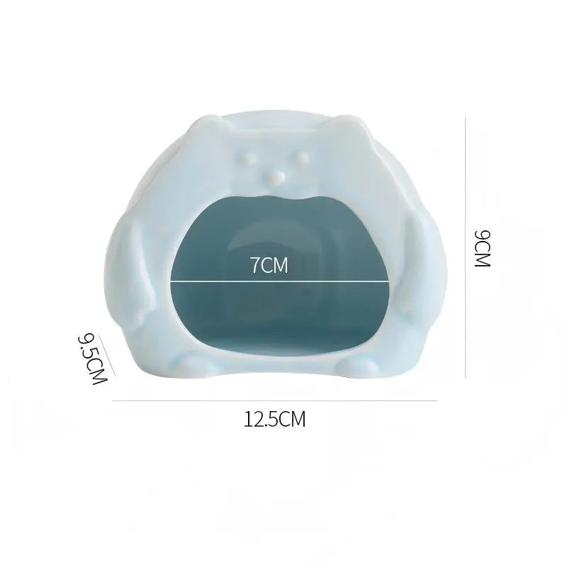 Hamster Ceramic Nest,small Pet Food Basin, Bowl,box,anti-tipping Water Bottle,water Dispenser,summer Cooling Ice House Landscape