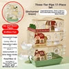 3-Story Hamster Mansion Large Transparent Habitat Syrian Large Full Ventilation Acrylic Cage Deep Base Complete DIY Natural
