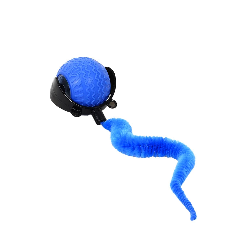 Hot Sale All Design Interactive Smart Ball With Tail Accessories Rolling on Carpet Fast Indestructable Rolling Smart Cat Toys