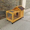 Simple Multi-Pet Cage Rabbits Guinea Pigs Hamsters Squirrels-Wooden Frame Latched Lid Mesh Panels-Extra Large Household Use