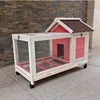 Simple Multi-Pet Cage Rabbits Guinea Pigs Hamsters Squirrels-Wooden Frame Latched Lid Mesh Panels-Extra Large Household Use