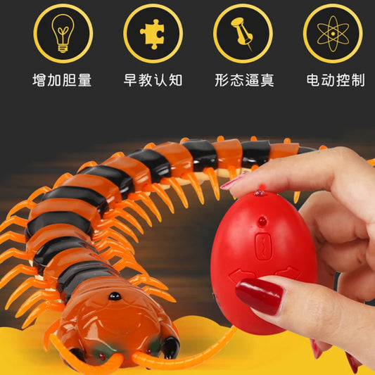 Funny Electronic Pet Remote Control Simulation Giant IR RC Scolopendra Centipede April Fools' Day Tricky Prank Insect Toy Gift