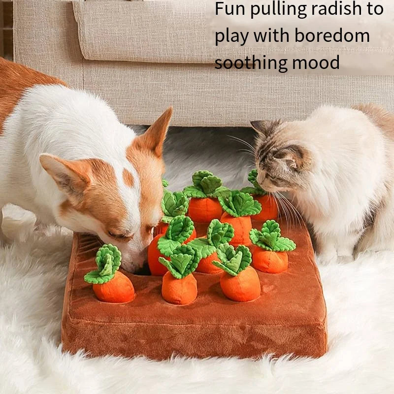 Pulling Radish Vocal Plush Toys Anti-demolition Home Can Be Removed and Washed Pet Dog and Cat Toys