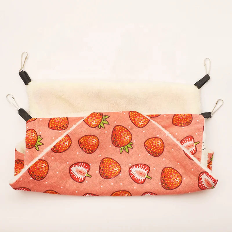 GMTPET Factory OEM Squirrel Rabbit Nest Hamster Cage Honey Bag Flying Cotton Nest Sleeping Bag Double Baby Pet Hanging Hammock