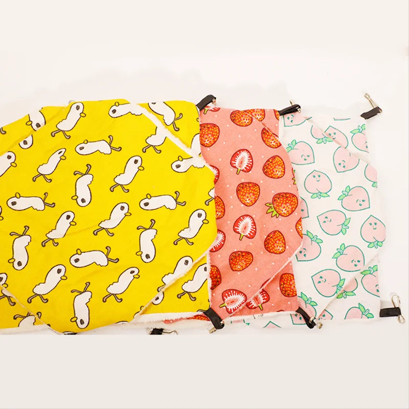 GMTPET Factory OEM Squirrel Rabbit Nest Hamster Cage Honey Bag Flying Cotton Nest Sleeping Bag Double Baby Pet Hanging Hammock