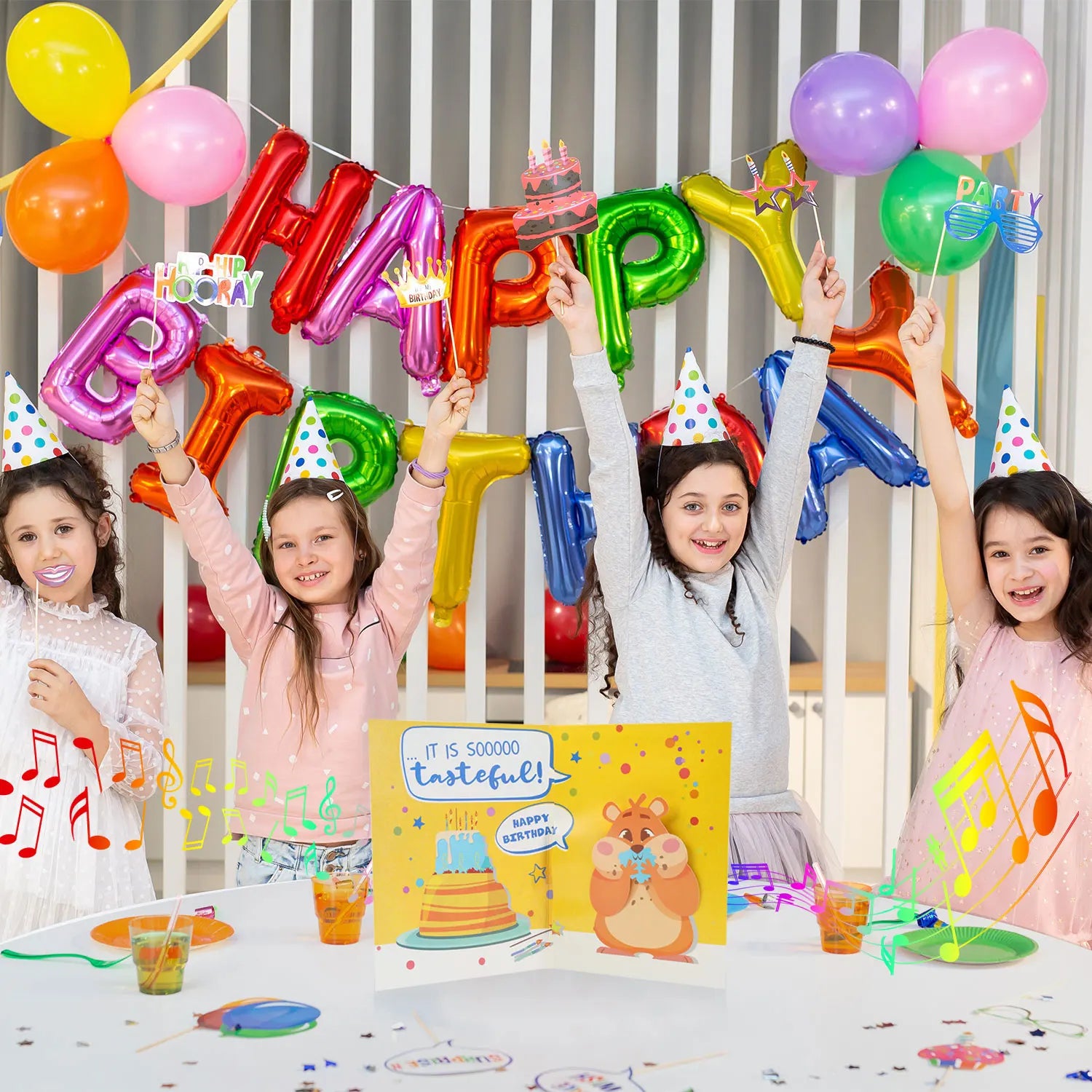 Hamster Singing Funny Birthday Card for Men Women Kids Rat Sound and Shaking Birthday Greeting Cards for Friends