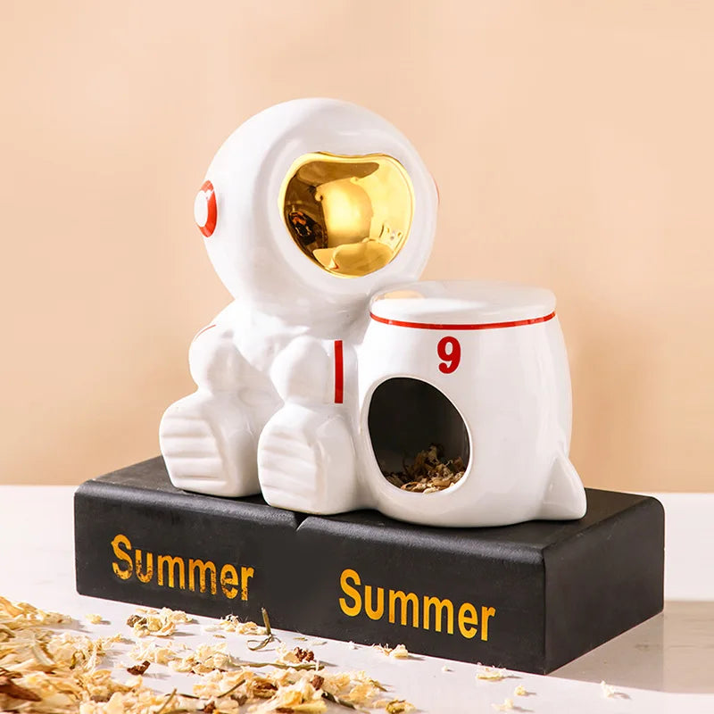 Hamster Ceramic Nest,small Pet Food Basin, Bowl,box,anti-tipping Water Bottle,water Dispenser,summer Cooling Ice House Landscape