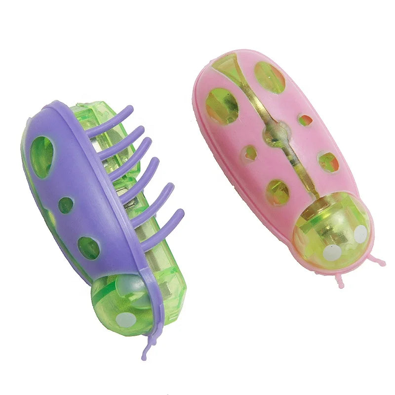 Interactive Smart Cat Toys-Durable Plastic Electric Ladybug Worm Small Indoor Laser Toy Inspired by Animation for Playing Dogs