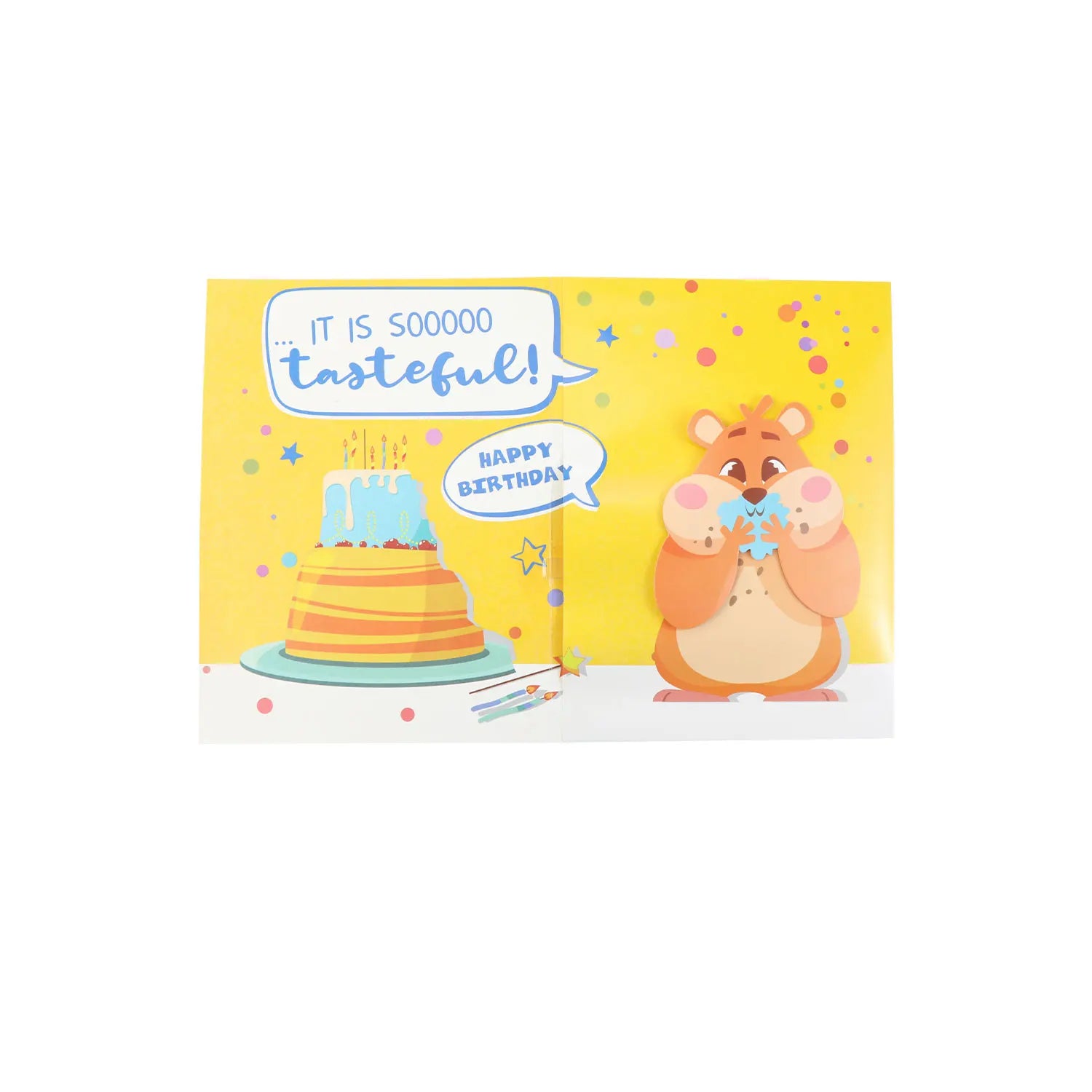Hamster Singing Funny Birthday Card for Men Women Kids Rat Sound and Shaking Birthday Greeting Cards for Friends