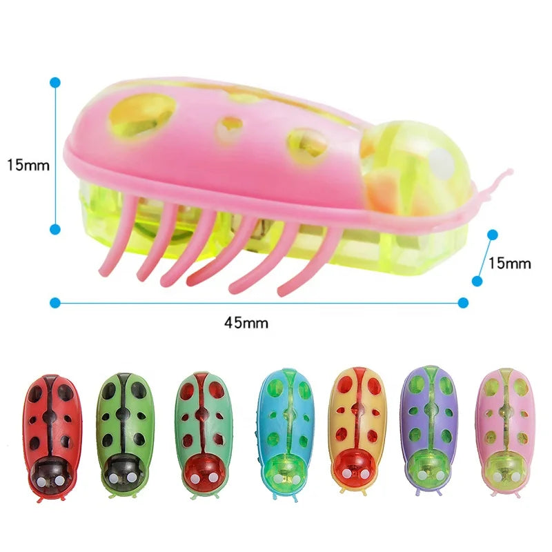 Interactive Smart Cat Toys-Durable Plastic Electric Ladybug Worm Small Indoor Laser Toy Inspired by Animation for Playing Dogs