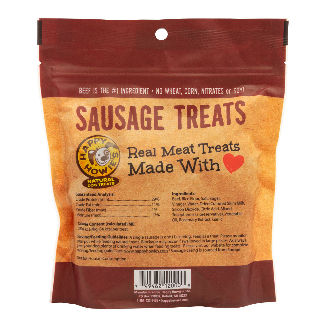 Happy Howie's Dog Beef Sausage Bakers Dozen 4in (9oz)